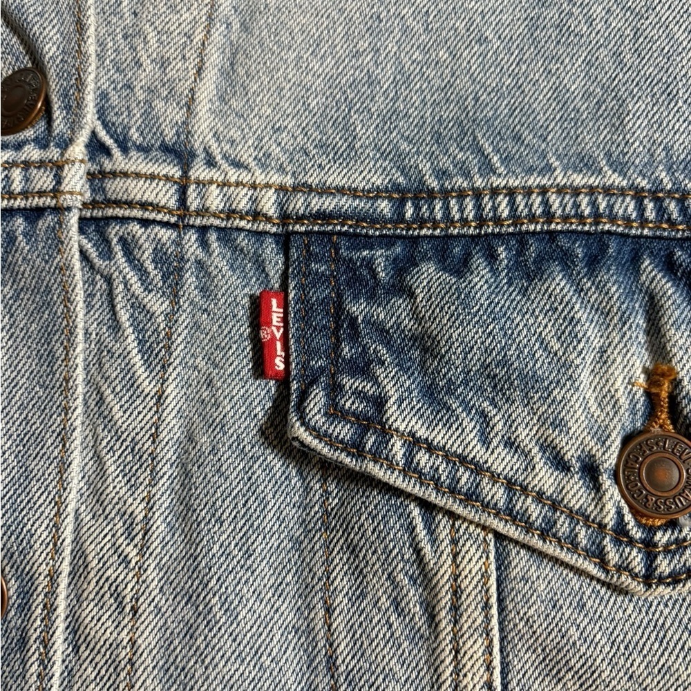 Levi’s 90s Style – Custom Eye Graphic Denim Jacket - Large - Picture 3 of 13
